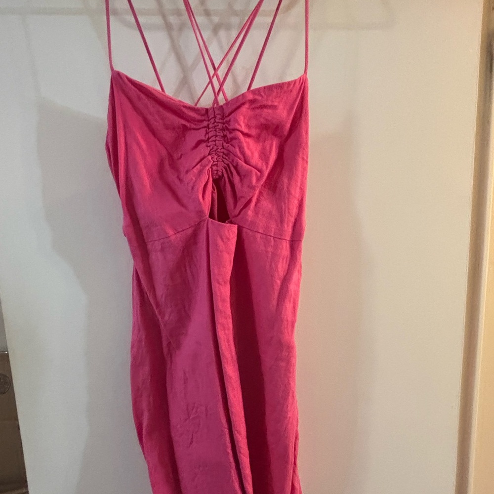 Mango Pink Mini Dress